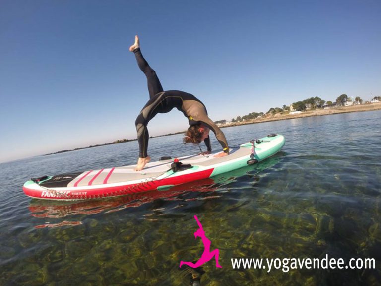 sup yoga paddle vendee la Tranche sur mer, prof yoga maud chevallier