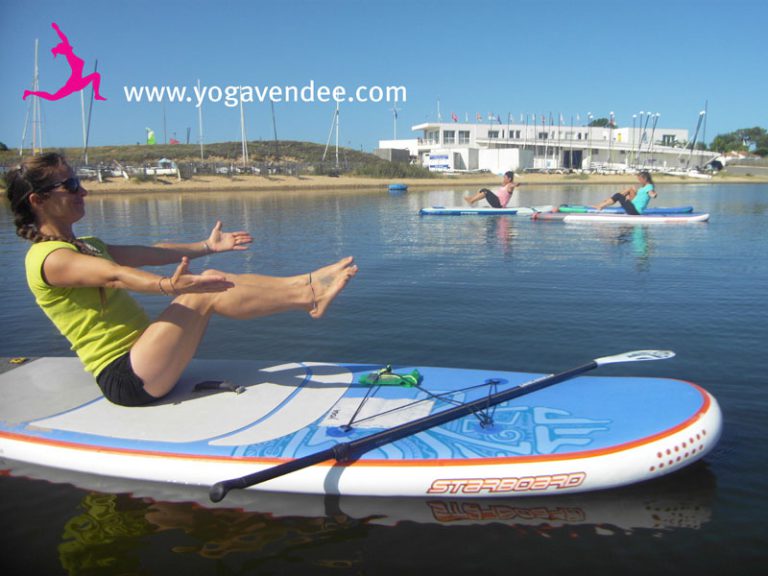 cours yoga sup paddle starboard maud chevallier prof yoga la tranche sur mer