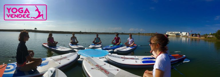 sup yoga paddle en vendee la tranche sur mer maud chevallier
