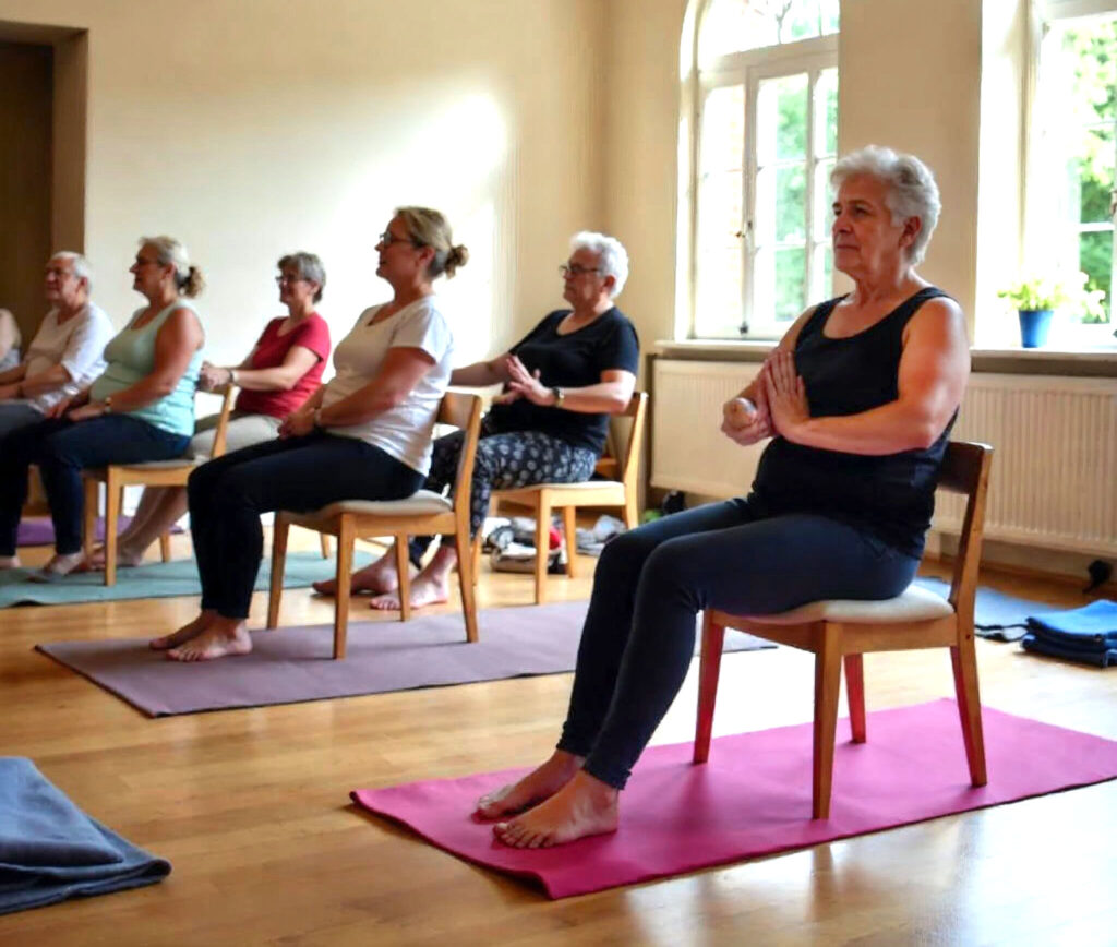yoga sur chaise